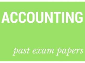 Accounting Past Exam Question Paper and Memorandum Grade 10-11&12