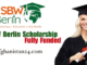SBW Berlin International Scholarship 2021 Fully Funded in Germany