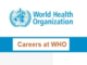 Job Career At WHO Programme Management Officer (Roster)P4