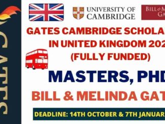 Gates Cambridge Scholarship 2021 in UK | Fully Funded