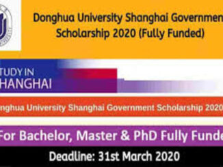 Study in China Donghua University Scholarship For International Students – Fully Funded