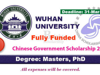 Study In China Wuhan University CSC Scholarships 2021 (Fully Funded)