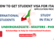 How to get a student visa for Italy for Study in Italy