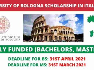 University of Bologna Scholarship in Italy 2021 | Fully Funded