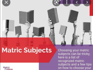 Matric subjects | How many subjects are there in matric