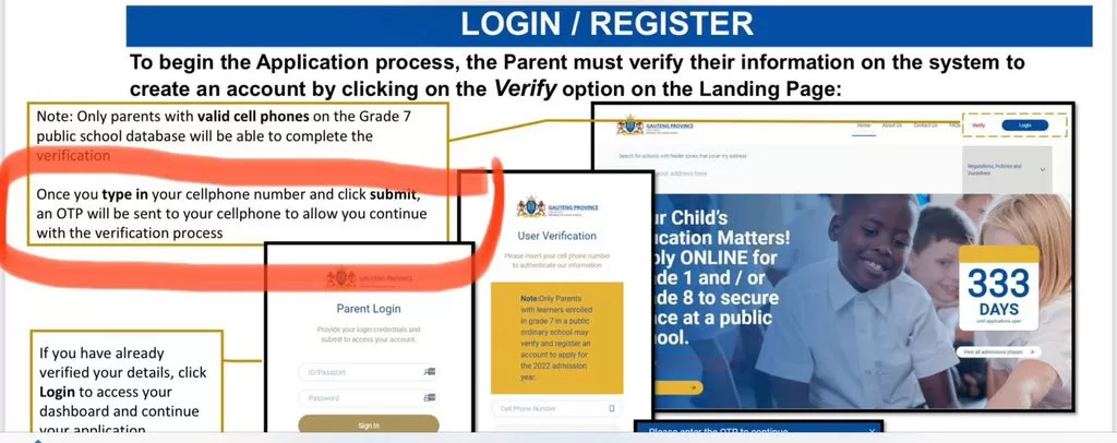 GDE Parent Registration-GDE Parent Admin Login 2023/2024