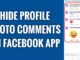 How to hide likes and comments on Facebook