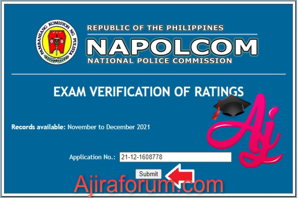 napolcom Exam Verification of rating
