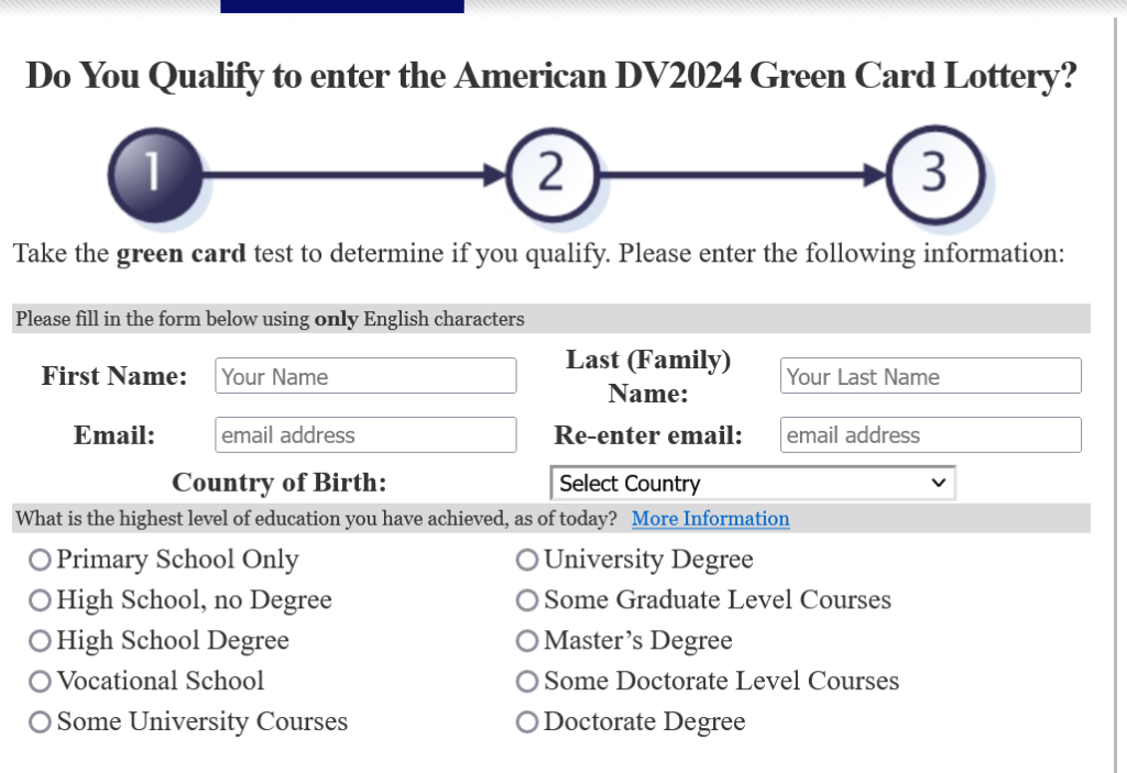 How to Apply Green Card DV Lottery 2024 Application