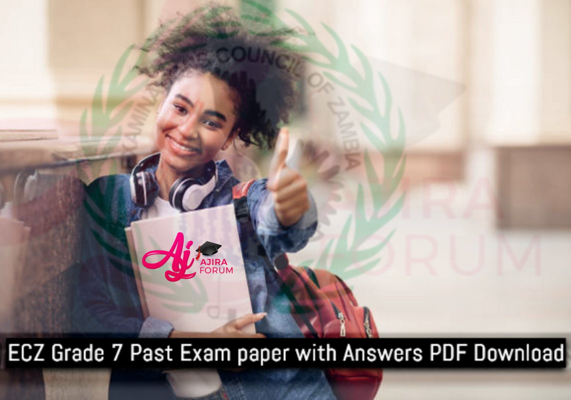 ECZ English Grade 7 Past Exam Paper With Answers Paper 1& 2 Zambia ...