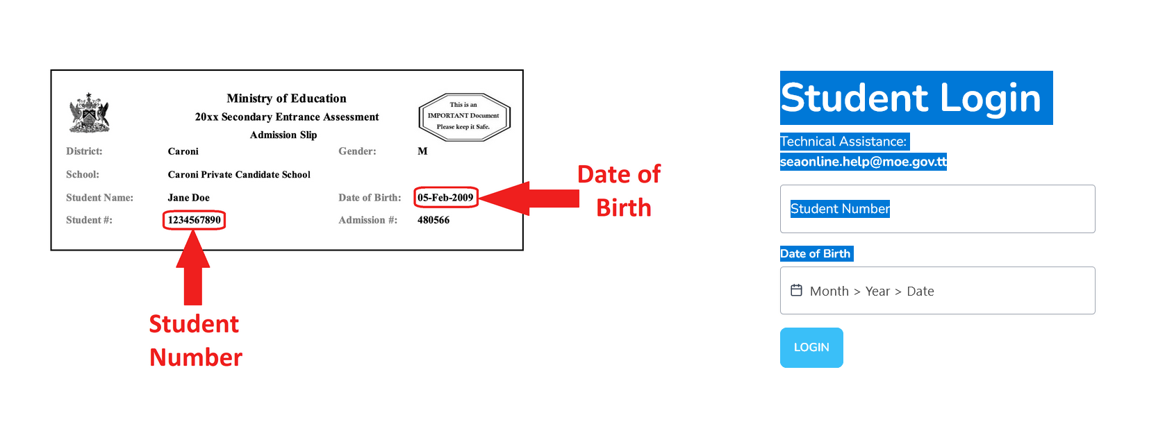 How to Login SEA Student Results  Portal Login