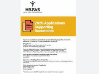 Documents Needed to Apply For NSFAS
