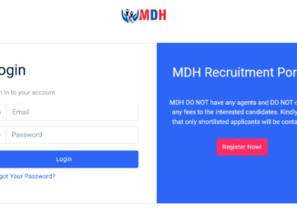 MDH Recruitment Portal Login & Register to Apply Jobs