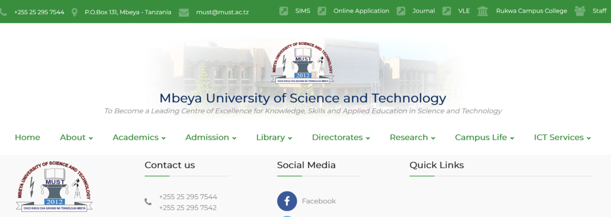 PDF - MUST Multiple and Single Selections 2022/2023 First Round | Mbeya University of Science and Technology Selection