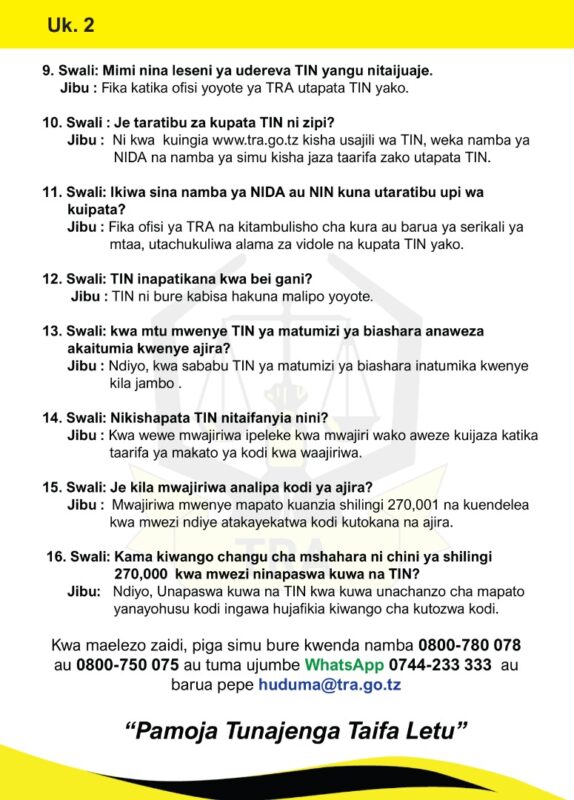 TRA:Jinsi ya kupata Tin number Online |OTS TRA Tin number online Application