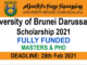 Brunei Darussalam Scholarship 2021 | Fully Funded
