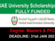 UAE University Scholarships 2021 | Funded Apply now
