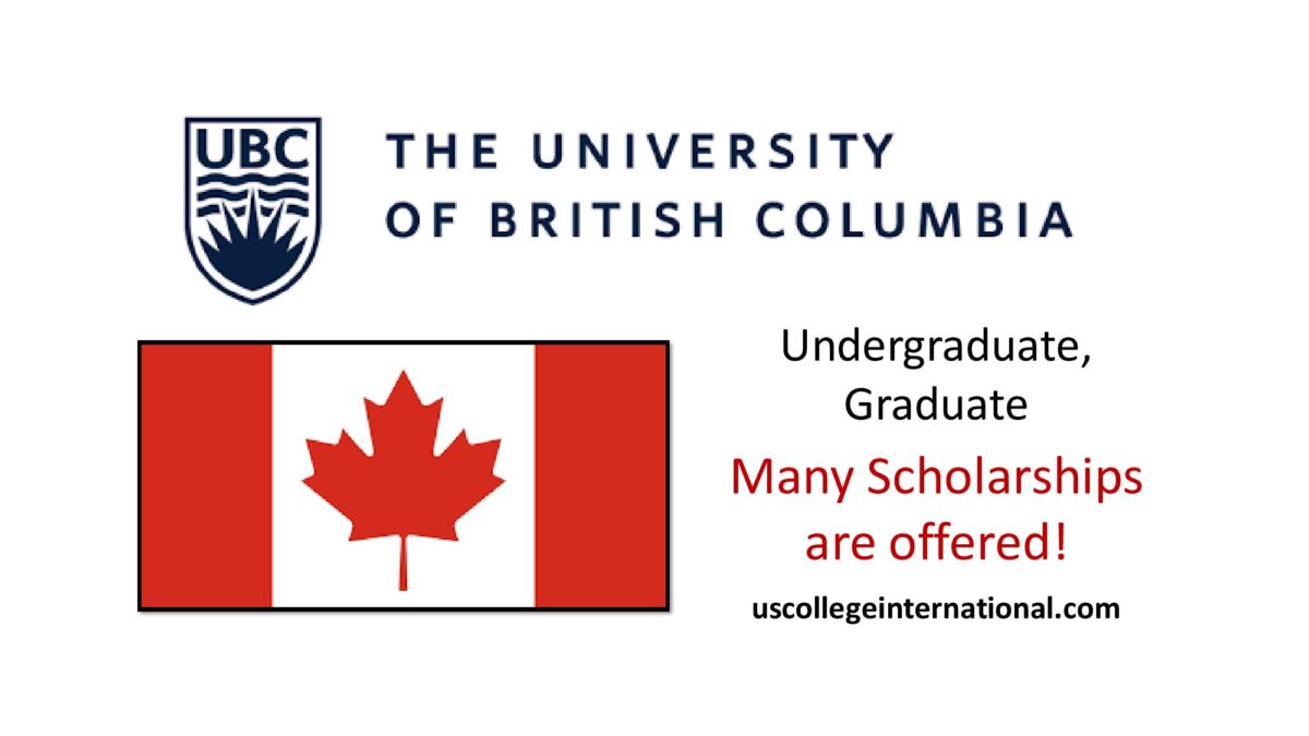 Study In Canada University of British Columbia (UBC )Donald Wehrung International Student Scholarship