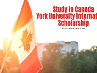 Study in Canada York University International Entrance Scholarship of Distinction 2021