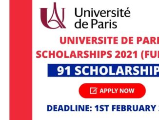 Study In France University of Paris Scholarships 2021 | Funded