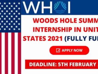 Woods Hole Internship in United States 2021 | Fully Funded