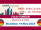 DAAD Fully Funded Scholarships 2021/2022 in Germany