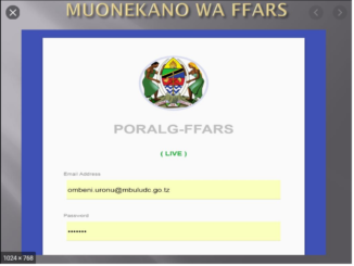 FFARS Tamisemi go tz Funding Sources Status | FFARStamisemi.go.tz Login live