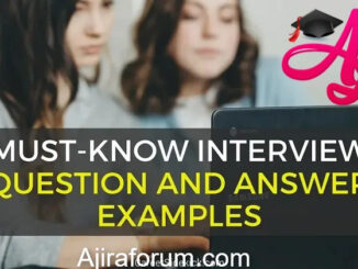 Finance Interview Questions and Answers