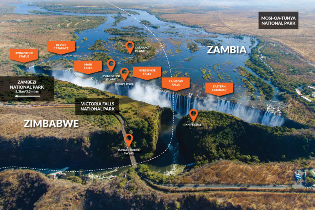 Victoria Water Falls | Location| Map & Facts | Fees Cost to visit