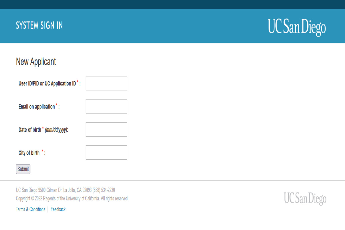 Create Your UCSD Account
