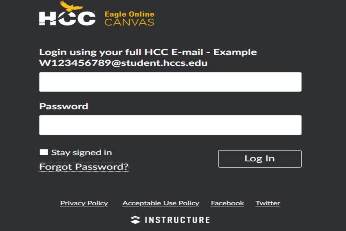 How to log into HCC canvas