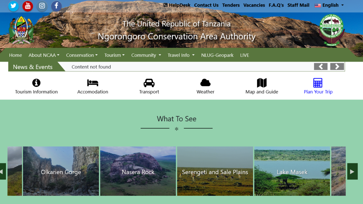 Job Opportunities At Ngorongoro Conservation Area Authority (NCAA) September 2022