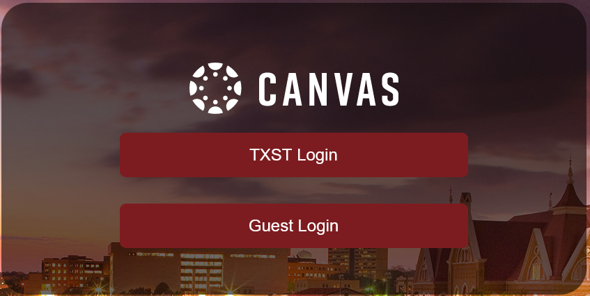 How to Log into Texas State Canvas