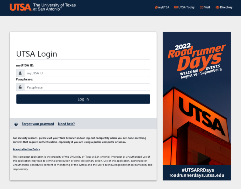 UTSA ASAP Login & Registration How to Access UTSA Student ASAP Account