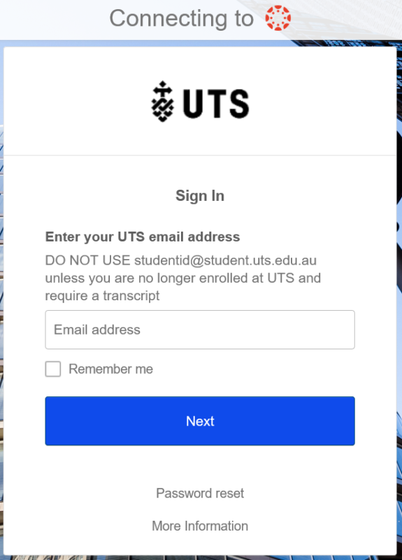 How to login uts canvas
