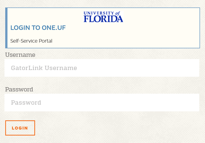 How to log into UF One