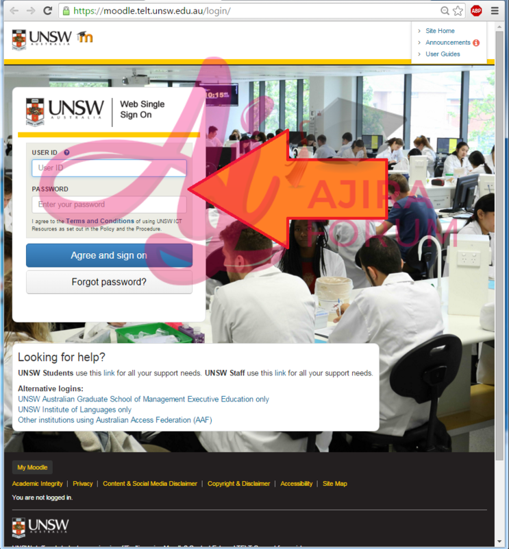 How to log into unsw moodle