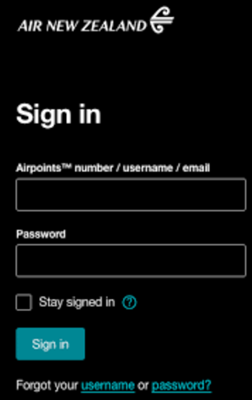 Air new zealand Register