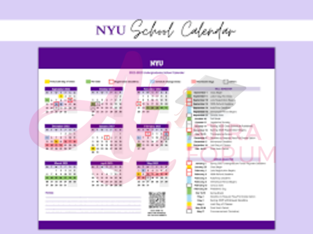 NYU Academic Calendar 20222023 Key Dates & Deadlines
