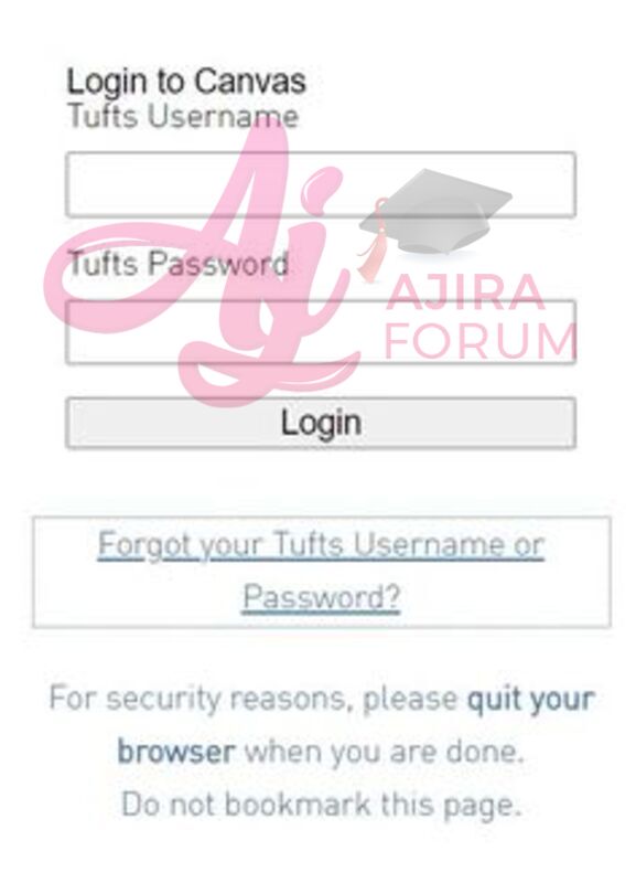 How to log into tufts canvas