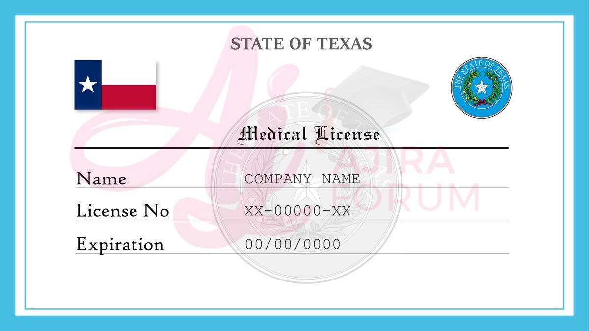Texas medical license Application Forms PDF Download