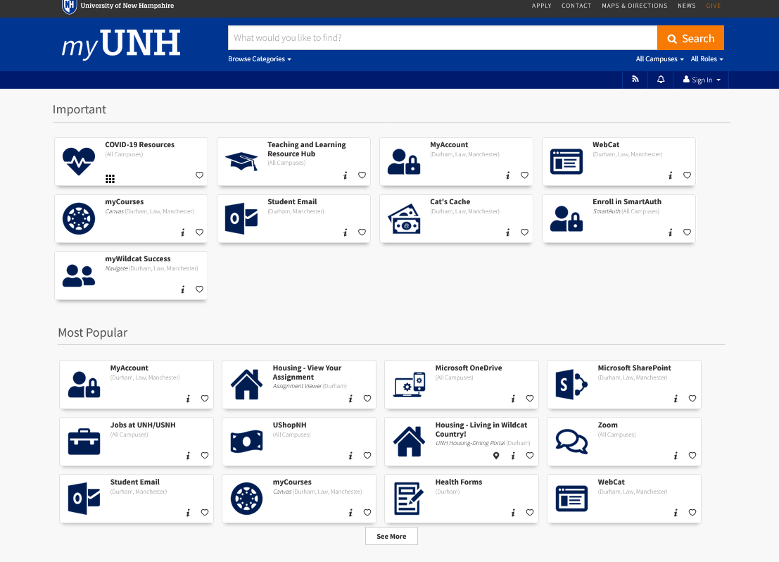 How to log into University of New Hampshire(UNH)