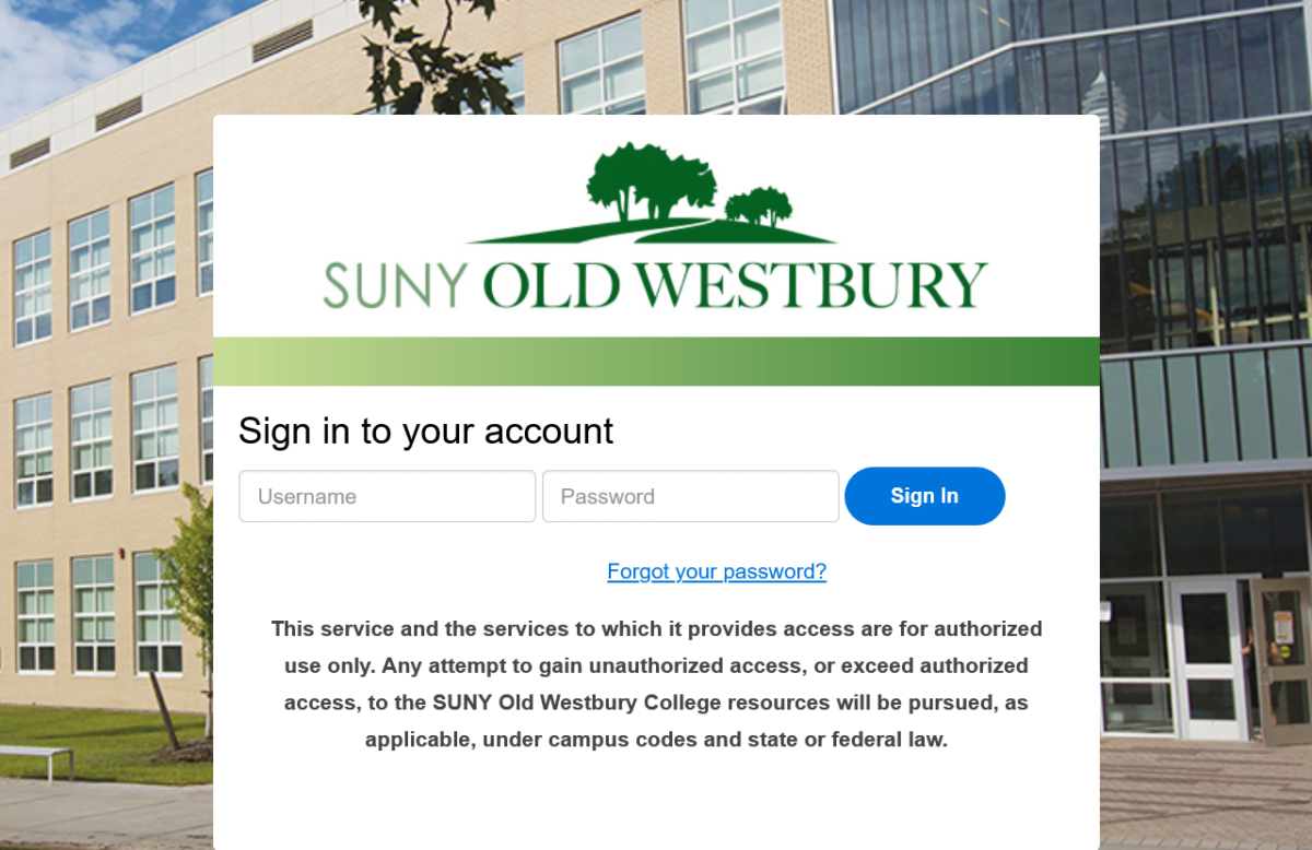 How to log into SUNY Old Westbury(OW)