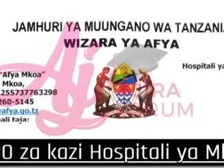Nafasi 130 za kazi zilizotangazwa leo Hospitali ya mkoa wa Tabora June 2024