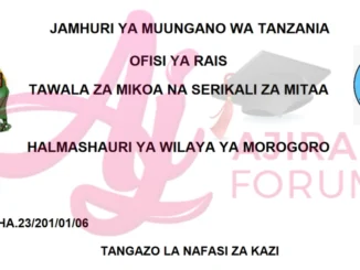 Job Vacancies at Morogoro District Council , July 2024