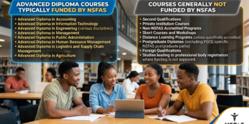 List of Advance Diploma Courses Funded by NSFAS + Courses Not Covered