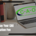 How to pay CAO application fee online