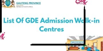 List of  GDE Decentralised Walk-in Centres