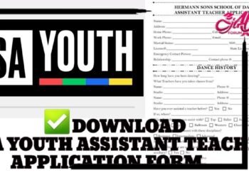 SAYouth Teacher Assistant Application Form PDF Download(Updated)