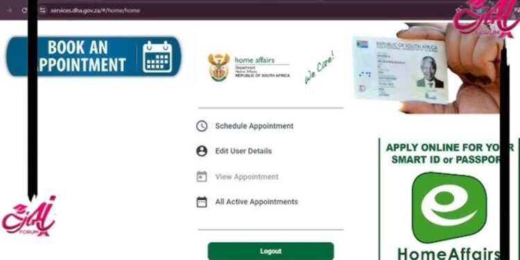 Home affairs online booking for id collection and Passport South Africa